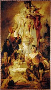 Scena ofiarna ... (obraz na płótnie) autorstwa Hans Makart
