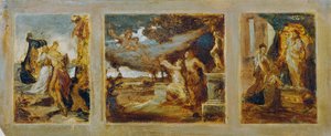 Szkic do tryptyku ze scenami mitologicznymi autorstwa Hans Makart
