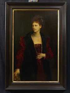 Zerline Gabillon, z domu Würzburg (1834–1892), aktorka autorstwa Hans Makart
