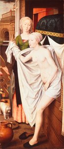 Batszeba w swojej łaźni, ok. 1485 (malarstwo) autorstwa Hans Memling