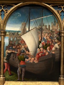 Fragment relikwiarza św. Urszuli autorstwa Hans Memling