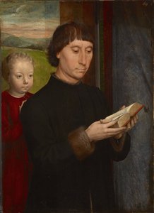 Portret mężczyzny czytającego autorstwa Hans Memling