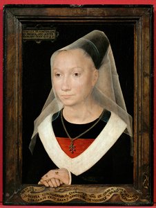 Portret młodej kobiety (dyszącej) autorstwa Hans Memling