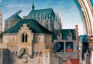 Sanktuarium św. Urszuli, wyjazd z Kolonii, detal, 1489 autorstwa Hans Memling