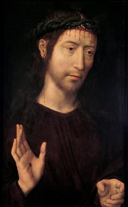 Błogosławieństwo Męża Boleści, 1480-1490 autorstwa Hans Memling