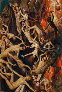 Tryptyk z Sądem Ostatecznym, prawa okiennica (olej na drewnie) autorstwa Hans Memling