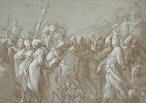 Procesja wojskowa, XVI wiek. autorstwa Hans Mont