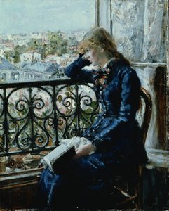 Przy oknie, 1881 (panel)