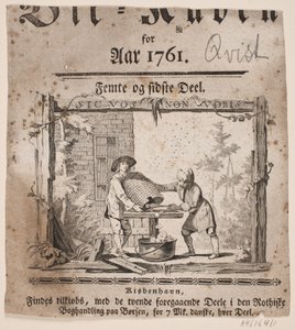 Winieta tytułowa do "Bii-Kuben na rok 1761", część V