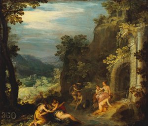 Diana i Callisto autorstwa Hans Rottenhammer