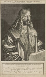 Portret Dürera, rytowany przez Lucasa Kilian