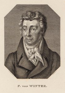 Portret kompozytora Petera von Winter 1754-1825 , c. 1830. autorstwa Hans Rudolf Rahn