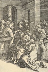 Chrystus ukoronowany cierniem, z Zwierciadła męki Pana naszego Jezusa Chrystusa, 1507. autorstwa Hans Schäufelein the Elder