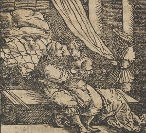 Ghismonda, Guiscardo i książę Salerno z Dekameronu przed 1534 r.