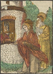 św. Jan w więzieniu, z Das Plenarium, 1517. autorstwa Hans Schäufelein the Elder