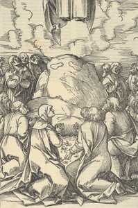 Wniebowstąpienie Chrystusa ze Zwierciadła Męki Pana naszego Jezusa Chrystusa, 1507. autorstwa Hans Schäufelein the Elder