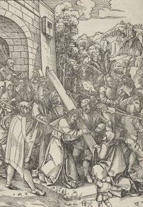 Niesienie krzyża. autorstwa Hans Schäufelein the Elder