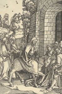Wejście do Jerozolimy od zwierciadła męki Pana naszego Jezusa Chrystusa, 1507. autorstwa Hans Schäufelein the Elder