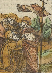 Niedowierzanie Tomasza, z Das Plenarium, 1517. autorstwa Hans Schäufelein the Elder