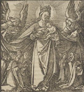 Madonna Miłosierdzia z Hymmelwagen auff dem, wer wol leben..., 1517. autorstwa Hans Schäufelein the Elder