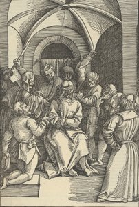 Naśmiewanie się z Chrystusa ze Zwierciadła Męki Pana naszego Jezusa Chrystusa, 1507.