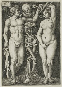Adam i Ewa autorstwa Hans Sebald Beham