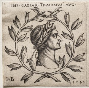 Popiersie cesarza Trajana autorstwa Hans Sebald Beham