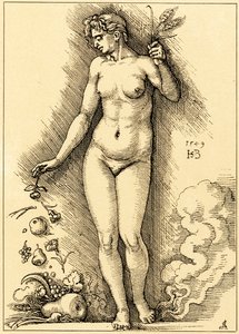 Ceres, rozrzucanie owoców autorstwa Hans Sebald Beham