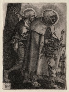 Chrystus i apostołowie: św. Piotr i Paweł, 1520. autorstwa Hans Sebald Beham
