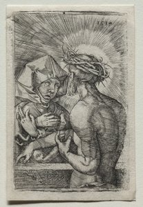 Chrystus i Dziewica autorstwa Hans Sebald Beham