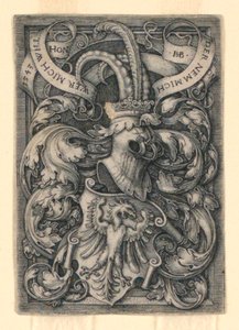 Herb z orłem autorstwa Hans Sebald Beham