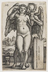 Śmierć porywająca kobietę, 1547 autorstwa Hans Sebald Beham