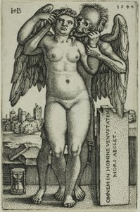 śmierć i dziewica autorstwa Hans Sebald Beham