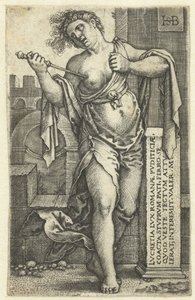 Śmierć Lukrecji autorstwa Hans Sebald Beham