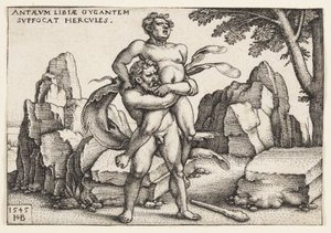 Herkules i Anteusz autorstwa Hans Sebald Beham