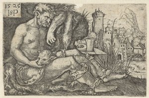 Pasterz i owca autorstwa Hans Sebald Beham