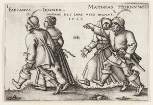 styczeń i luty autorstwa Hans Sebald Beham