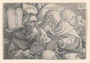 Mojżesz i Aaron autorstwa Hans Sebald Beham