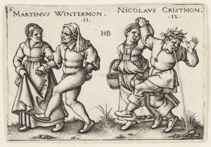 listopad i grudzień autorstwa Hans Sebald Beham
