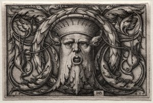 Ozdoba głowy i wieńca Satyra, 1543. autorstwa Hans Sebald Beham