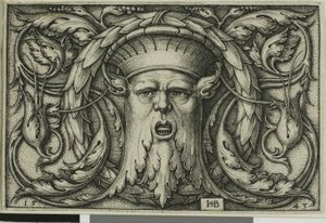 Ozdoba z maską autorstwa Hans Sebald Beham