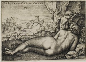 Pokuta św. Jana Chryzostomusa autorstwa Hans Sebald Beham