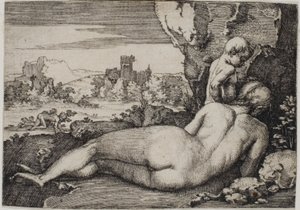 Pokuta świętego Jana Chryzostoma autorstwa Hans Sebald Beham