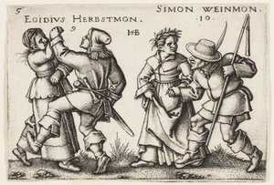wrzesień i październik autorstwa Hans Sebald Beham