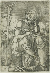 św. Antoniego Pustelnika autorstwa Hans Sebald Beham