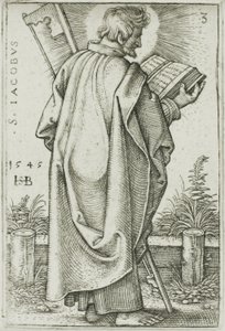 St. James Minor, płyta 3 z Dwunastu Apostołów autorstwa Hans Sebald Beham