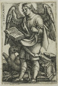 Św. Jan, z „Czterech Ewangelistów” autorstwa Hans Sebald Beham