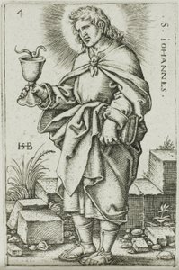 Św. Jan, tablica 4 z Dwunastu Apostołów autorstwa Hans Sebald Beham