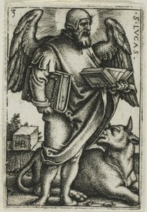 Święty Łukasz, z Czterech Ewangelistów autorstwa Hans Sebald Beham