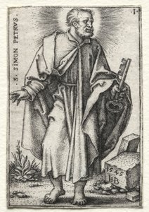 Św. Szymon Piotr autorstwa Hans Sebald Beham